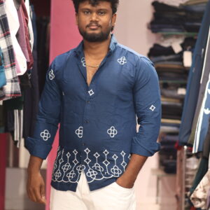 embroider shirt + mom fit pant combo