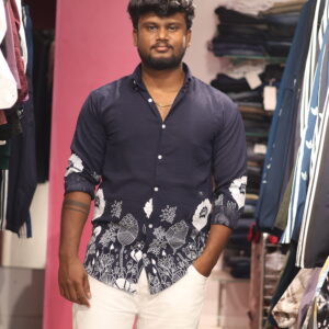 handloom  shirt + mom fit pant combo