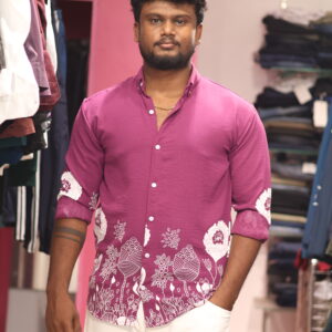 handloom printed shirt = mom fit pant