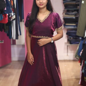 space silk party wear gown