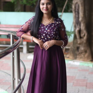 elegant wine gown
